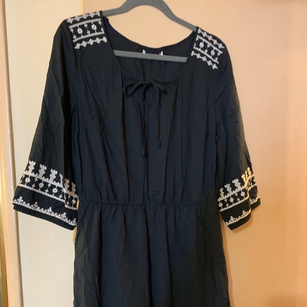 Black rayon dress
